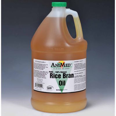 AniMed Pure Rice Bran Oil Horse Supplement, 1 gal.