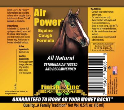 Image showing  Air Power Natural Equine Cough Syrup, 16 oz.