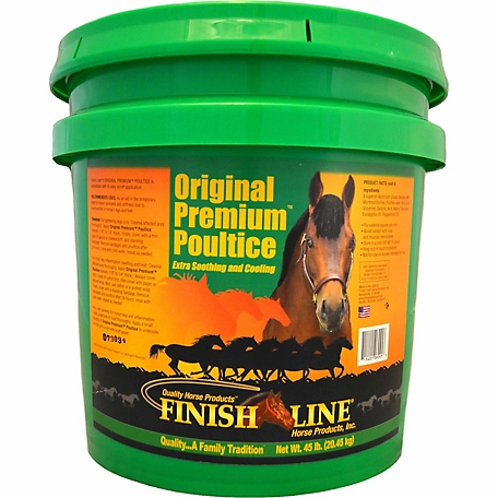 Finish Line Original Premium Medicated Horse Poultice, 45 lb.