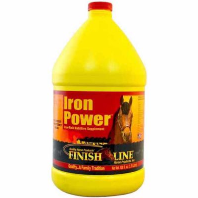Finish Line Iron Power Daily Anemic Horse Supplement, 128 oz.