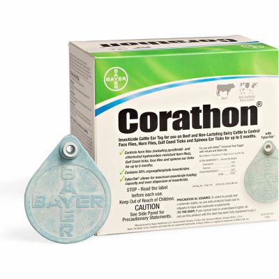 Bayer Corathon Cattle Ear Tags, 20-Pack