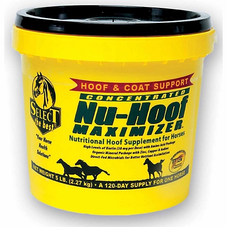 Select The Best Nu-Hoof Maximizer Microbial Horse Supplement, 5 lb.