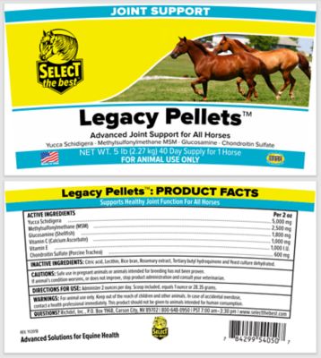 Image showing  Legacy Pelleted Senior Horse Joint Supplement, 5 lb.