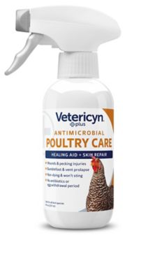 Vetericyn Plus Antimicrobial Poultry Care Spray, Healing Aid and Skin Repair. 8-ounce