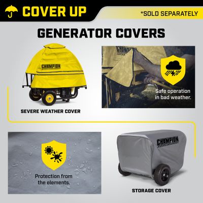 Image showing  Weather-Resistant Storage Cover for 2,800-4,750 Watt Portable Generators