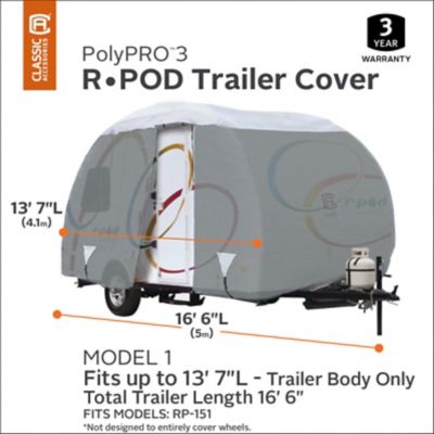 Image showing  PolyPRO3 R-Pod Travel Trailer RV Cover, Fits R-Pod Trailers Up to 16 ft. 6 in. L