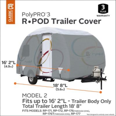 Image showing  PolyPRO3 R-Pod Travel Trailer RV Cover, Fits R-Pod Trailers Up to 18 ft. 8 in. L