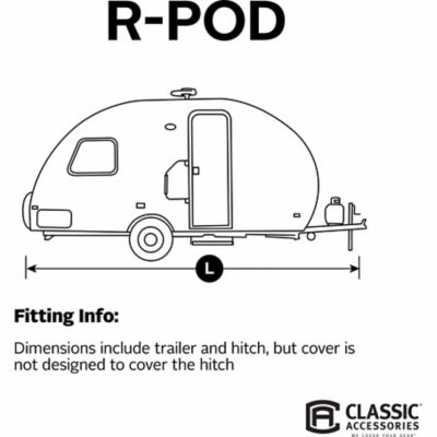 Image showing  PolyPRO3 R-Pod Travel Trailer RV Cover, Fits R-Pod Trailers Up to 18 ft. 8 in. L