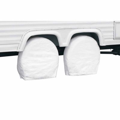 Classic Accessories OverDrive RV Wheel Cover, Snow White, 19-22 in. Diameter, 6-3/4 in. W