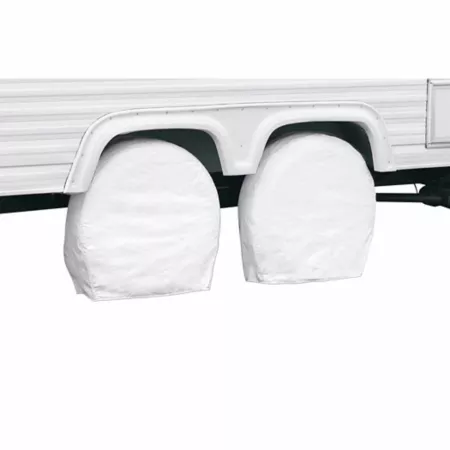 Classic Accessories OverDrive RV Wheel Cover Snow White 24-27" Diameter 8-1/2" Width Wheel Covers