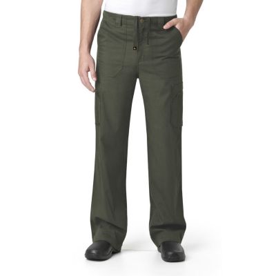 Image showing  Men's Classic Fit Mid-Rise Ripstop Scrubs Multi Cargo Pants