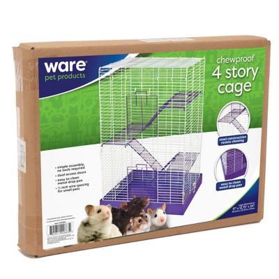 Image showing  Chew Proof 4-Story Hamster Cage, 12.75 in. x 17 in.