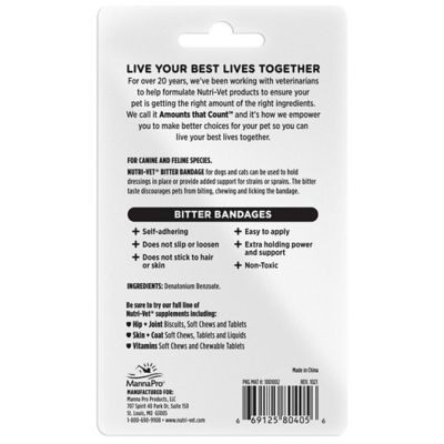 Image showing  Bitter Pet Bandage for Dogs, 3 in.