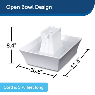 Image showing 5 th PetSafe Drinkwell Pagoda Pet Fountain, White, 70 oz.