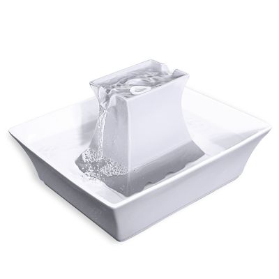 Image showing 6 th PetSafe Drinkwell Pagoda Pet Fountain, White, 70 oz.