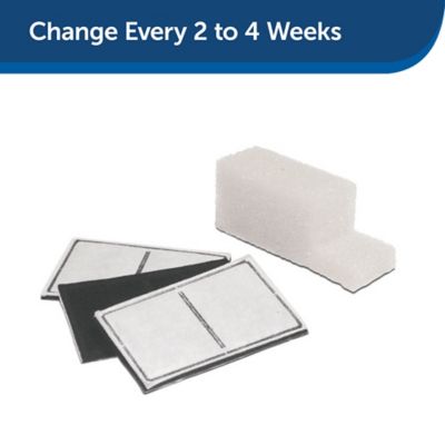 Image showing  Drinkwell Outdoor Pet Fountain Replacement Filter pk., 3 Carbon Filters & 1 Foam Filter