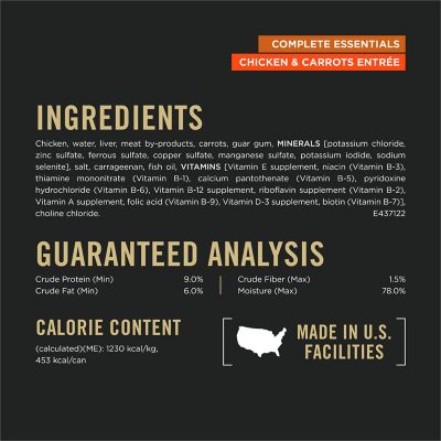 Image showing  Grain-Free Complete Essentials Classic Chicken and Carrots Wet Dog Food, 13 oz.