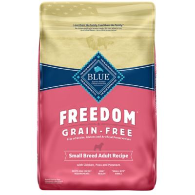 Blue Buffalo Freedom Small Breed Adult Grain-Free Natural Chicken, Peas and Potato Recipe Dry Dog Food My dogs love this