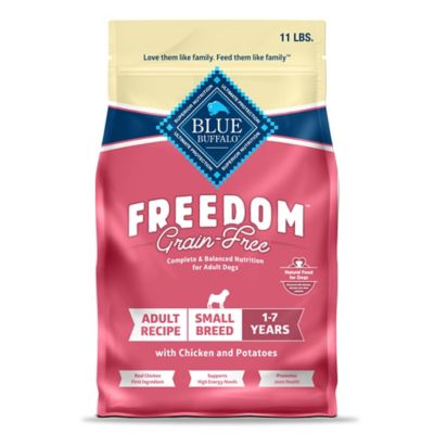 Blue Buffalo Freedom Small Breed Adult Grain-Free Natural Chicken, Peas and Potato Recipe Dry Dog Food