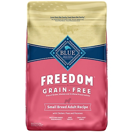 Blue Buffalo Freedom Small Breed Adult Grain-Free Natural Chicken, Peas and Potato Recipe Dry Dog Food