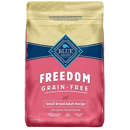 Blue Buffalo Freedom Small Breed Adult Grain-Free Natural Chicken, Peas and Potato Recipe Dry Dog Food