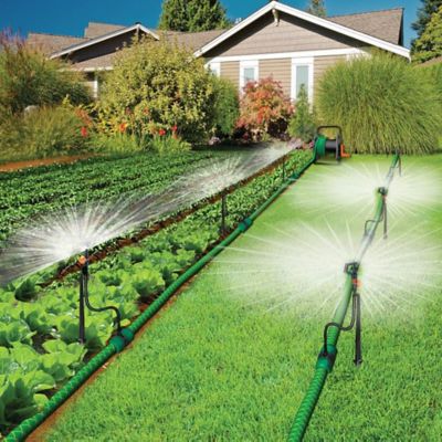 Image showing  16 ft. Genesis Customizable Portable Sprinkler Watering System, Up to 65 ft. L