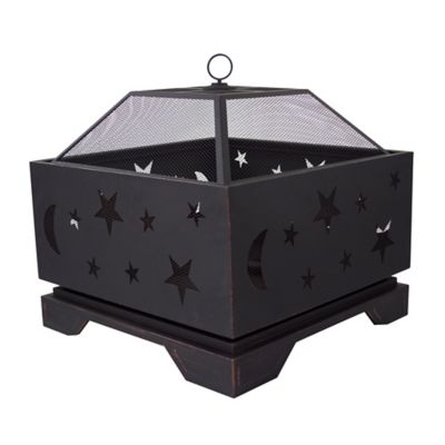 Pleasant Hearth 26 in. x 27-3/8 in. Stargazer Deep Bowl Fire Pit