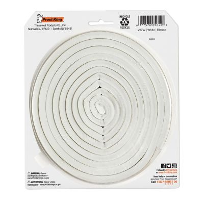 Image showing  Premium EPDM Rubber Ribbed Profile Self-Stick Weather Seal, 9/16 in. W x 5/16 in. H x 10 ft. L, Wide Gaps