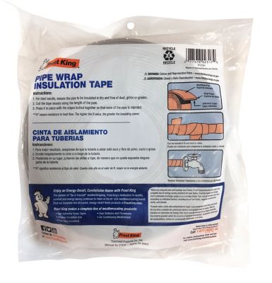 Image showing  2 in. x 1/8 in. x 15 ft. Foam and Foil Pipe Insulation, Self Adhesive