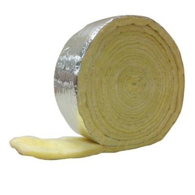 Image showing  3 in. x 25 ft. Foil-Backed Fiberglass Pipe Wrap