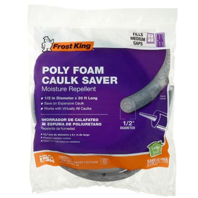 Frost King Poly Foam Caulk Saver, 1/2 in. dia x 20 ft.