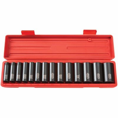 Tekton 1 2 In Drive Deep Impact Socket Set 3 8 1 1 4 In 6 Point Cr V 40 At Tractor Supply Co