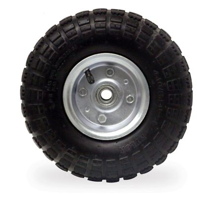 Buffalo Tools 10 in. Pneumatic Tire Set with Steel Rim, Single Tire