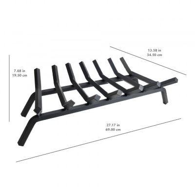 Image showing  3/4 in. Steel Fireplace Grate, 27 in., 7 Bar