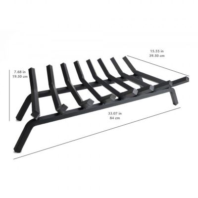 Image showing  3/4 in. Steel Fireplace Grate, 33 in., 8 Bar