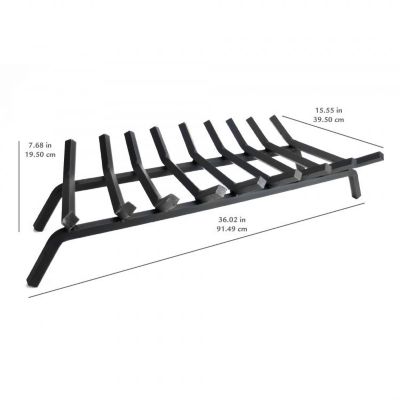 Image showing  3/4 in. Steel Fireplace Grate, 36 in., 9 Bar