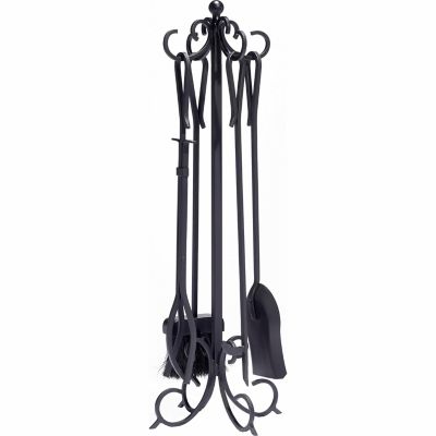 Pleasant Hearth Lewis Fireplace Tool Set, 11 in. x 11 in. x 30 in., 5-Pack Nice set