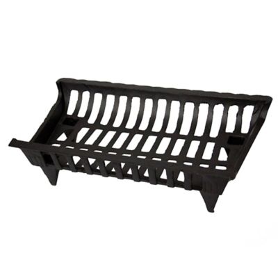 Pleasant Hearth 24 in. Cast-Iron Fireplace Grate, 24 in. x 15 in. x 6 in.