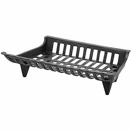 Pleasant Hearth 27 in. Cast-Iron Fireplace Grate, 27 in. x 14-5/8 in. x 6 in.