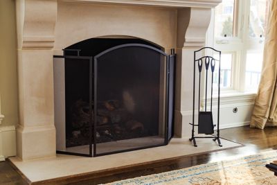 Panel Fireplace Screen, Replacement Parts For Fireplace Screens