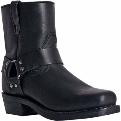 mens black zip boots