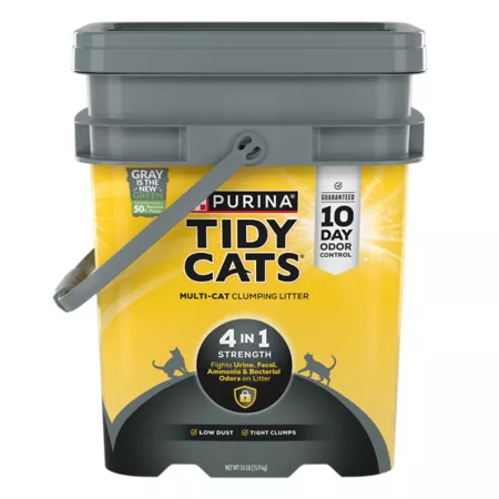 Tidy Cats Purina 4-in-1 Scented Clumping Clay Cat Litter Multi-Cat 20 lb Pitcher Cat Litter