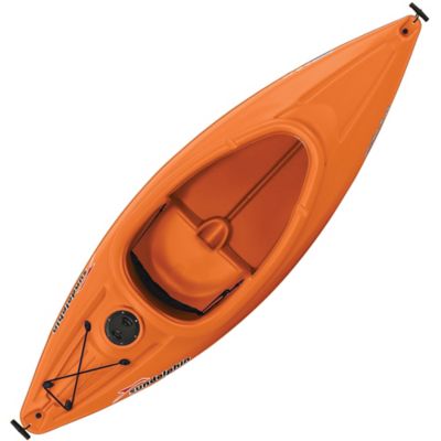 Image showing  Aruba 8 ft. SS Kayak with Paddle, Tangerine