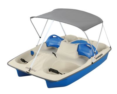 Sun Dolphin 5-Person Sun Slider Pedal Boat with Canopy, Blue, 96 in. L x 65 in. W, 545 lb. Capacity