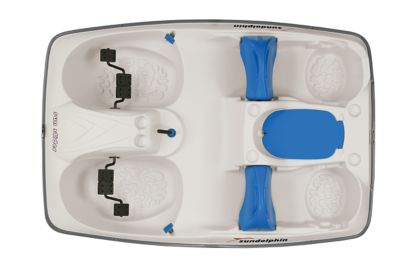 Image showing  5-Person Sun Slider Pedal Boat with Canopy, Blue, 96 in. L x 65 in. W, 545 lb. Capacity