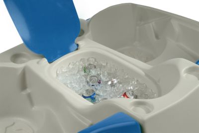 Image showing  5-Person Sun Slider Pedal Boat with Canopy, Blue, 96 in. L x 65 in. W, 545 lb. Capacity