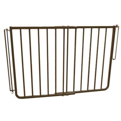 Image showing  Stairway Special Outdoor Safety Pet Gate, Brown, 27 in. to 42 in.