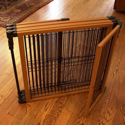Image showing  Perfect Fit Pet Gate, Wood/Wire, 26-1/2 in.