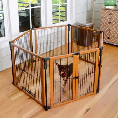 Image showing  Perfect Fit Pet Gate, Wood/Wire, 26-1/2 in.