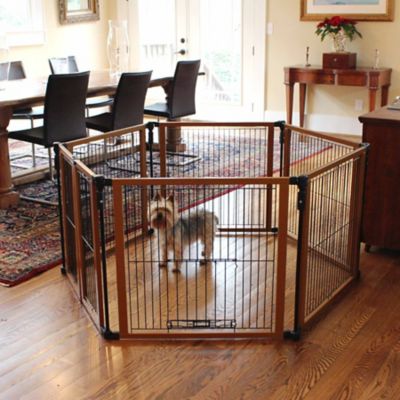 Image showing  Perfect Fit Pet Gate, Wood/Wire, 26-1/2 in.